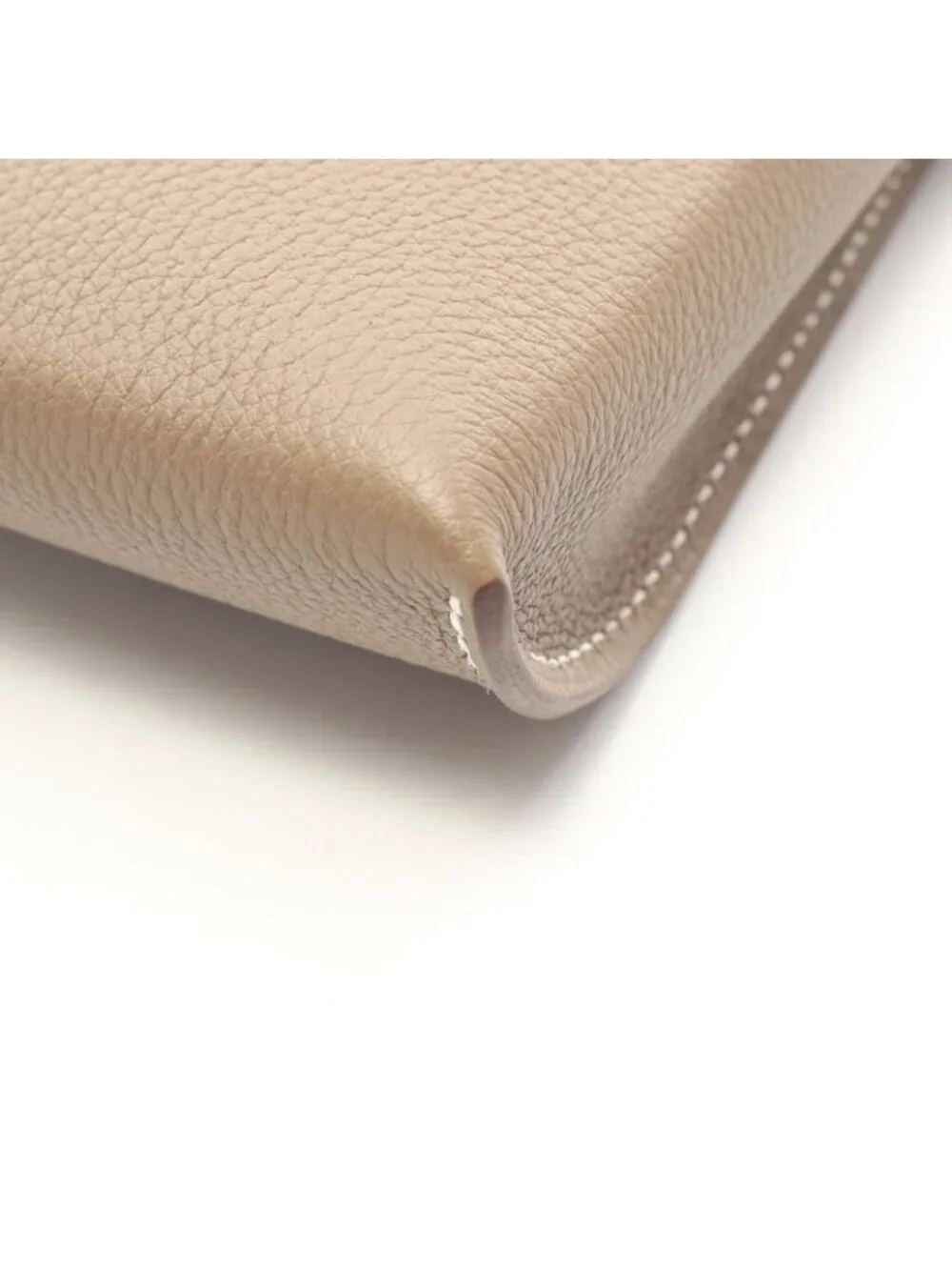 Hermes Shoulder Bag Vide Poche Etoupe Leather